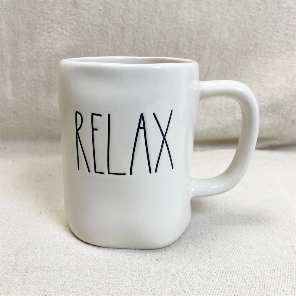 RAE DUNN RELAX COFFE MUG